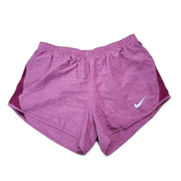 Nike Dri-Fit Heather Red Lined Running Shorts Women's Mesh Panel Activewear S - Picture 1 of 4